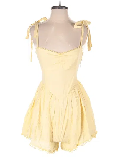 Pre-owned Show Me Your Mumu Romper In Yellow