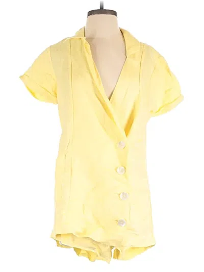 Pre-owned Show Me Your Mumu Romper In Yellow