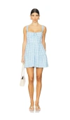 Show Me Your Mumu Rosie Mini Dress In Baby Blue