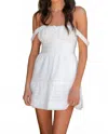 Show Me Your Mumu Rosie Mini Dress In White In White