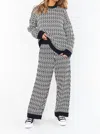 Show Me Your Mumu Samson Lounge Pants In Metro Geo Knit In Multi