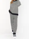 Show Me Your Mumu Samson Lounge Pants In Metro Geo Knit In Grey