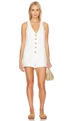 Show Me Your Mumu San Diego Romper In Seasalt