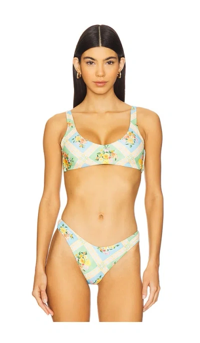 Show Me Your Mumu Sanibel Top In Reversible Bouquet Gingham