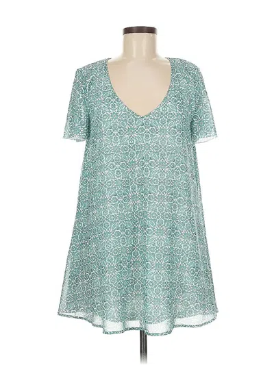Pre-owned Show Me Your Mumu Short Sleeve Blouse In Blue