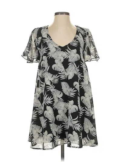 Pre-owned Show Me Your Mumu Short Sleeve Blouse In Gray