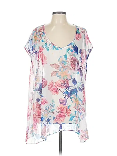 Pre-owned Show Me Your Mumu Short Sleeve Blouse In Pink