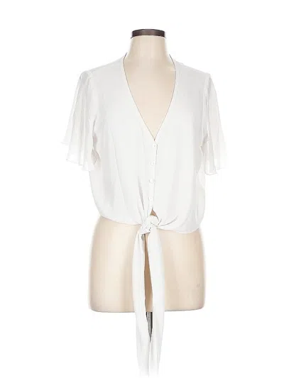 Pre-owned Show Me Your Mumu Short Sleeve T-shirt In White