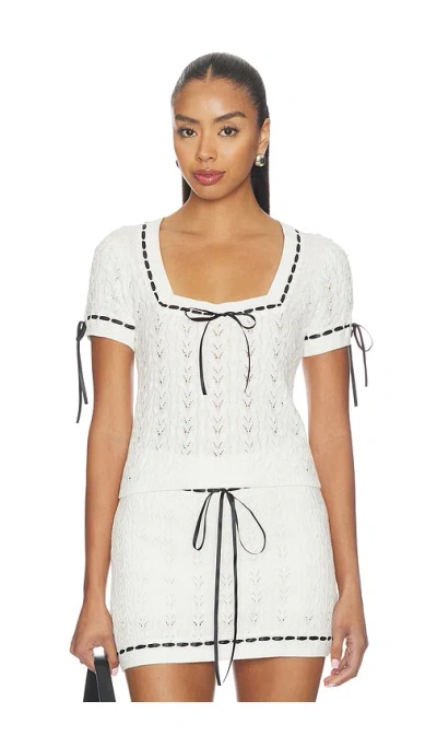 Show Me Your Mumu Simone Top In White