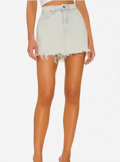 Show Me Your Mumu Skatesboro Skort In Denim In Gray