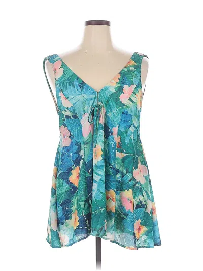 Pre-owned Show Me Your Mumu Sleeveless Blouse In Blue