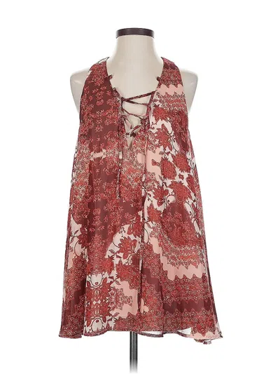 Pre-owned Show Me Your Mumu Sleeveless Blouse In Red