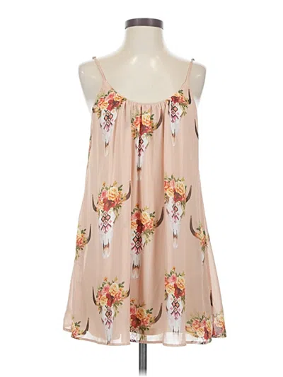 Pre-owned Show Me Your Mumu Sleeveless Blouse In Tan