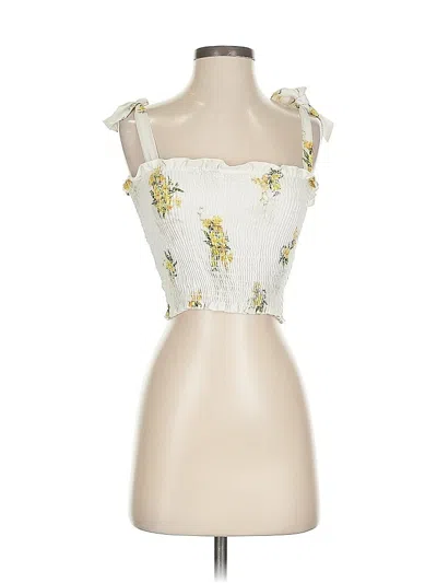 Pre-owned Show Me Your Mumu Sleeveless Blouse In White