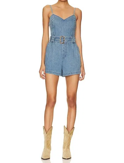 Show Me Your Mumu Sloane Romper In Blue