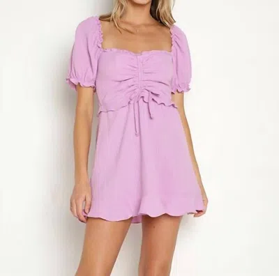 Show Me Your Mumu Sophie Mini Dress In Bright Lilac In Pink