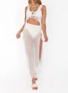 Show Me Your Mumu St. Lucia Crochet Knit Skirt In White In White