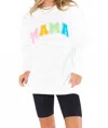 Show Me Your Mumu Stanley Mama Sweatshirt In White In White