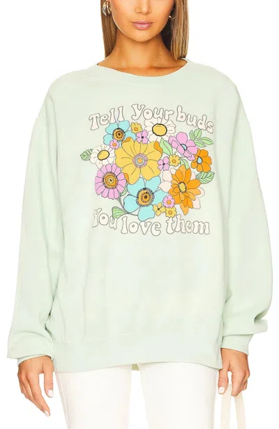 Show Me Your Mumu Stanley Sweatshirt In Flower Market In Green