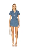Show Me Your Mumu Stateside Romper In Blue