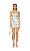 Show Me Your Mumu Steph Mini Dress Amalfi Coast Linen