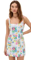 Show Me Your Mumu Steph Mini Dress Amalfi Coast Linen In Multi