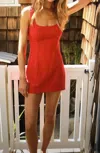 Show Me Your Mumu Steph Mini Dress In Red