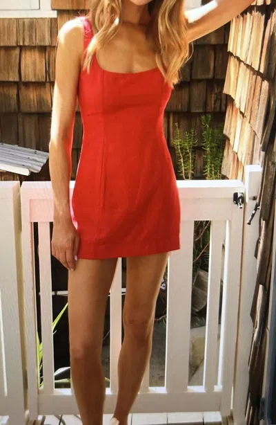 Show Me Your Mumu Steph Mini Dress In Red