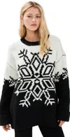 Show Me Your Mumu Stowe Sweater In Snowflake Knit In Snowflake