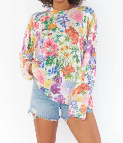 Show Me Your Mumu Sue Cuffed Sweater In Multi