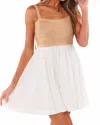 Show Me Your Mumu Sun Deck Mini Dress In White Voile Twisted Rope In Multi