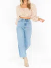 Show Me Your Mumu Suzanna Crop Top In Ditsy Daisy In Multi