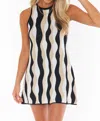 Show Me Your Mumu Sweeny Sweater Dress In Squiggle Stripe Knit