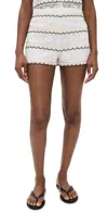 Show Me Your Mumu Take It Easy Shorts French Vanilla Lace In White