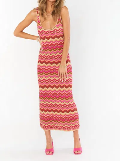 Show Me Your Mumu Tala Tank Maxi Dress In Horizon Stripe Knit In Multi