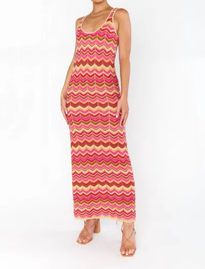 Show Me Your Mumu Tala Tank Maxi Dress In Horizon Stripe Knit In Multi