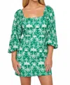Show Me Your Mumu Tamara Tie Back Dress In Tiki Palms In Green