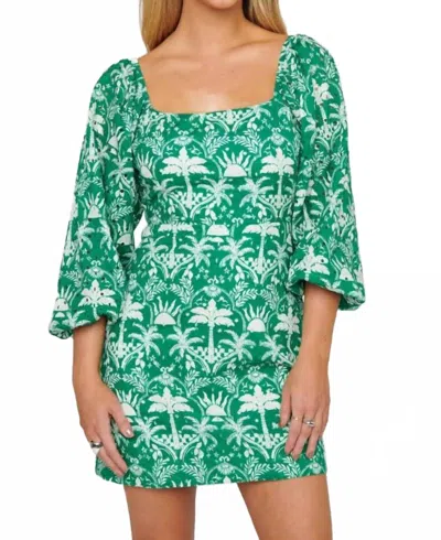 Show Me Your Mumu Tamara Tie Back Dress In Tiki Palms In Green