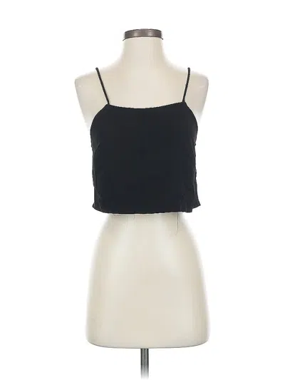 Pre-owned Show Me Your Mumu Tank Top Black Halter Neckline Tops