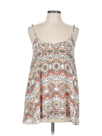 Pre-owned Show Me Your Mumu Tank Top Ivory Strapless Neckline Tops In White