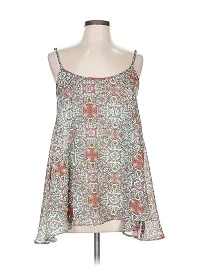 Show Me Your Mumu Tank Top Silver Strapless Neckline Tops In Multi