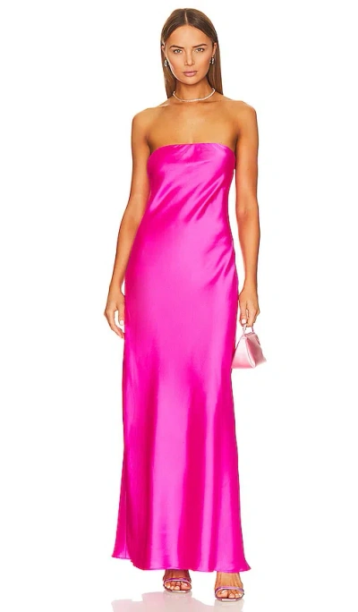 Show Me Your Mumu Taylor Tube Dress In Hot Pink