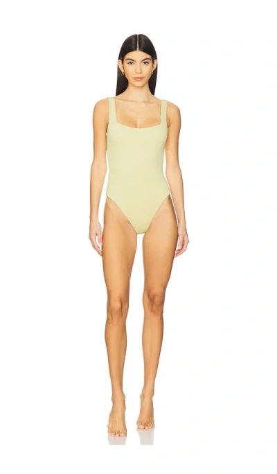 Show Me Your Mumu The Scrunch One Piece In Butter Yellow