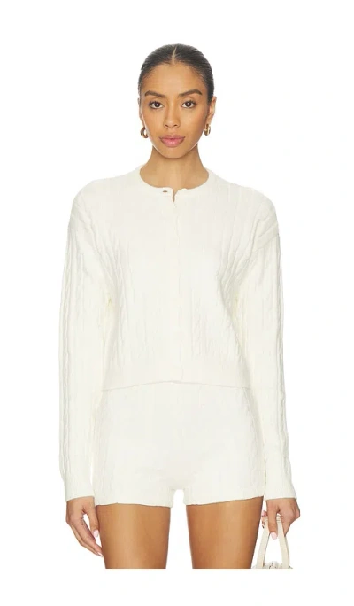 Show Me Your Mumu Throw On Cardigan In White