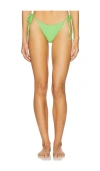 Show Me Your Mumu Tides Mojito Bikini Bottom In Green Scrunch