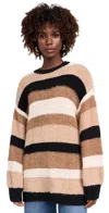 Show Me Your Mumu Timothy Tunic Sweater In Neutral Stripe In Neutral Stripes