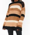 Show Me Your Mumu Timothy Tunic Sweater In Neutral Stripe In Multi