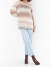 Show Me Your Mumu Timothy Tunic Sweater In Neutral Space Dye Knit In Multi