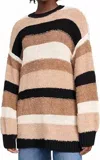 Show Me Your Mumu Timothy Tunic Sweater In Neutral Stripe In Multi