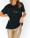 Show Me Your Mumu Travis Graphic Tee In Club De Champagne In Blue